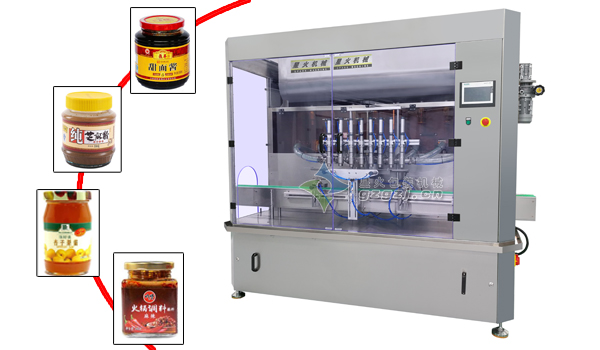 八头伺服颗粒酱料灌装机