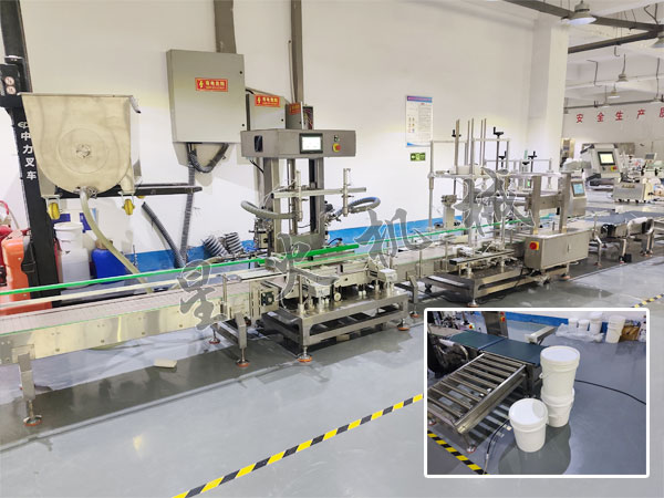 化工称重灌装生产线设备实拍图